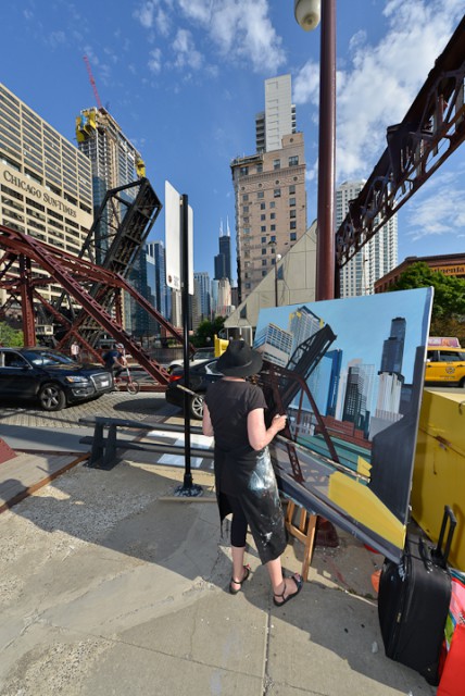 Kinzie-strett-Bridge-Chicago-painting-by-Michelle-Auboiron-11