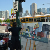 Mac-Donald-s-Chicago-Clark-Ontario-Peinture-Painting-by-Michelle-Auboiron-9 thumbnail