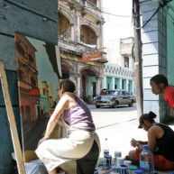 michelle-auboiron-peintre-en-action-a-la-havane-5 thumbnail