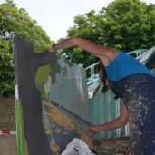 Michelle-Auboiron-peinture-live-aux-serres-d-auteuil-Paris-2004--10 thumbnail