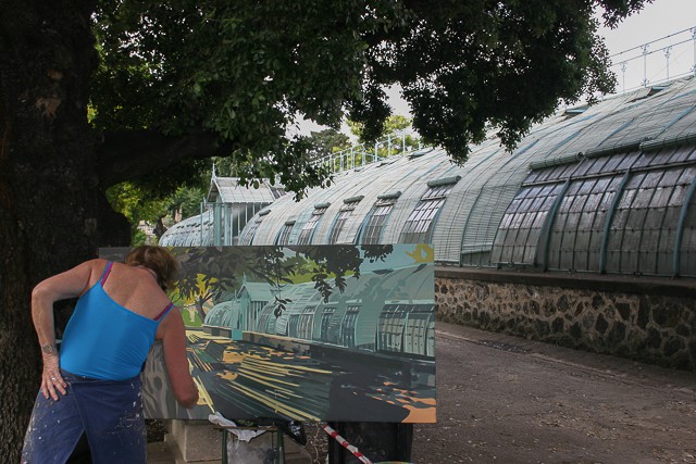 Michelle-Auboiron-peinture-live-aux-serres-d-auteuil-Paris-2004--13