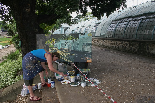Michelle-Auboiron-peinture-live-aux-serres-d-auteuil-Paris-2004--16