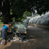 Michelle-Auboiron-peinture-live-aux-serres-d-auteuil-Paris-2004--18 thumbnail