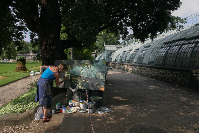Michelle-Auboiron-peinture-live-aux-serres-d-auteuil-Paris-2004--18