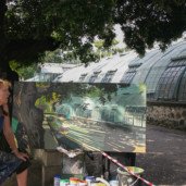 Michelle-Auboiron-peinture-live-aux-serres-d-auteuil-Paris-2004--21 thumbnail
