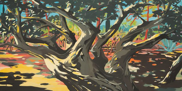 Arbre - Cala Rossa - Peinture de Corse de Michelle