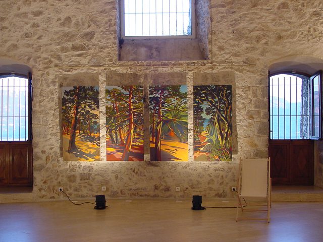 Exposition de peintures de Corse de Michelle Auboiron au Bastion de France de Porto Vecchio