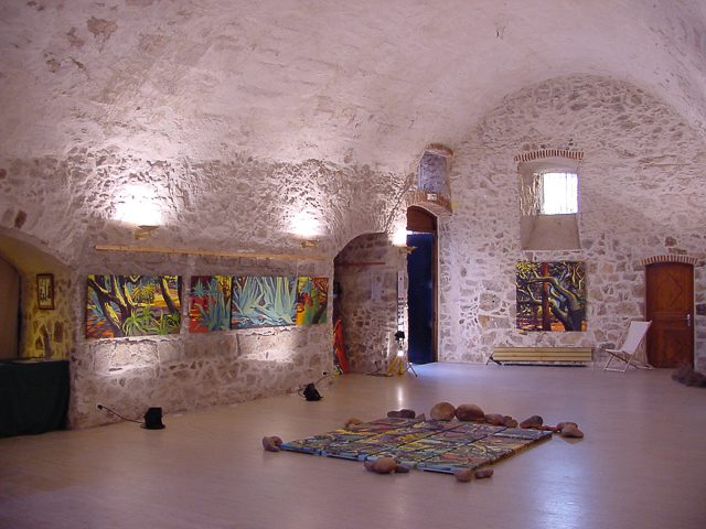 Exposition de peintures de Corse de Michelle Auboiron au Bastion de France de Porto Vecchio