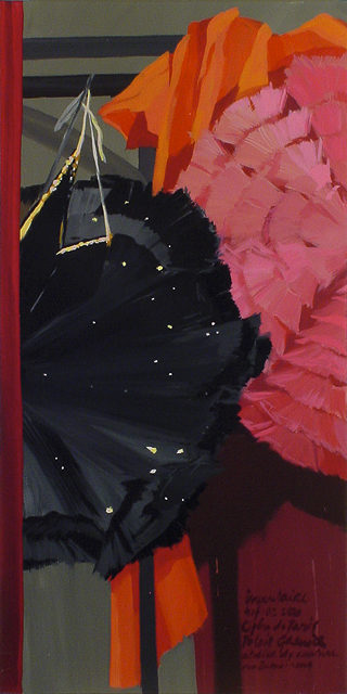 Peinture de l'Opéra Garnier par Michelle Auboiron