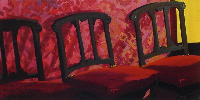 Peinture de l'Opéra Garnier par Michelle Auboiron