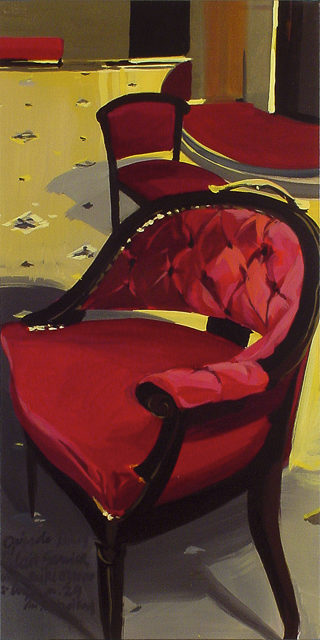 Peinture de l'Opéra Garnier par Michelle Auboiron