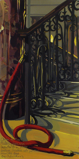 Peinture de l'Opéra Garnier par Michelle Auboiron