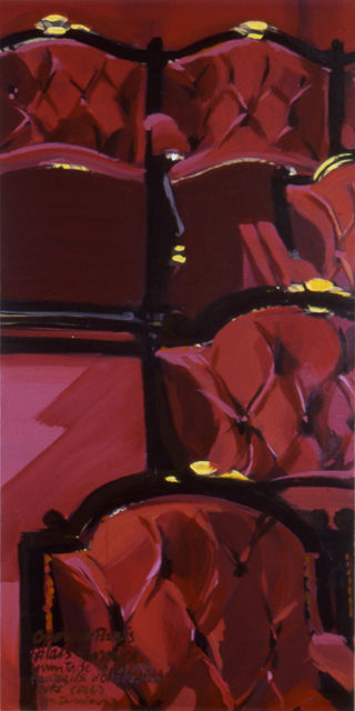 Peinture de l'Opéra Garnier par Michelle Auboiron