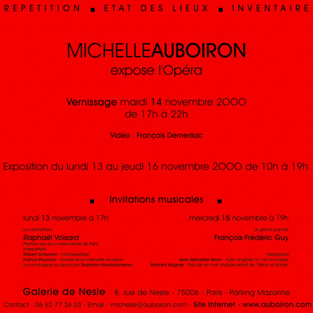 Carton-Invitation-expo-OPERA-Peintures-de-Michelle-AUBOIRON-Galerie de Nesle-Paris-2000-verso