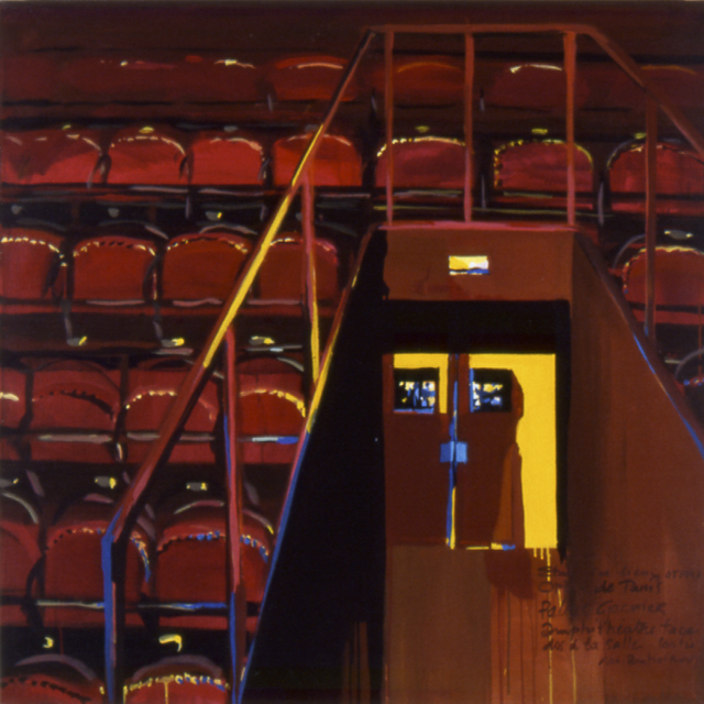 Peinture de l'Opéra Garnier par Michelle Auboiron