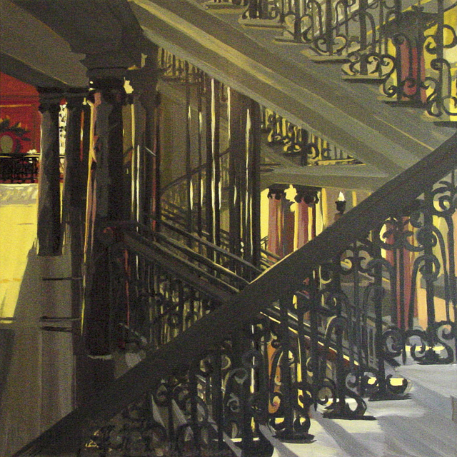 Peinture de l'Opéra Garnier par Michelle Auboiron