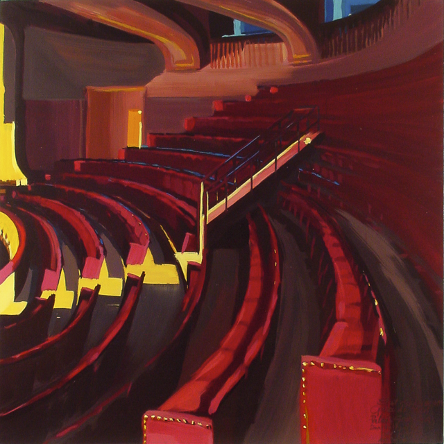 Peinture de l'Opéra Garnier par Michelle Auboiron