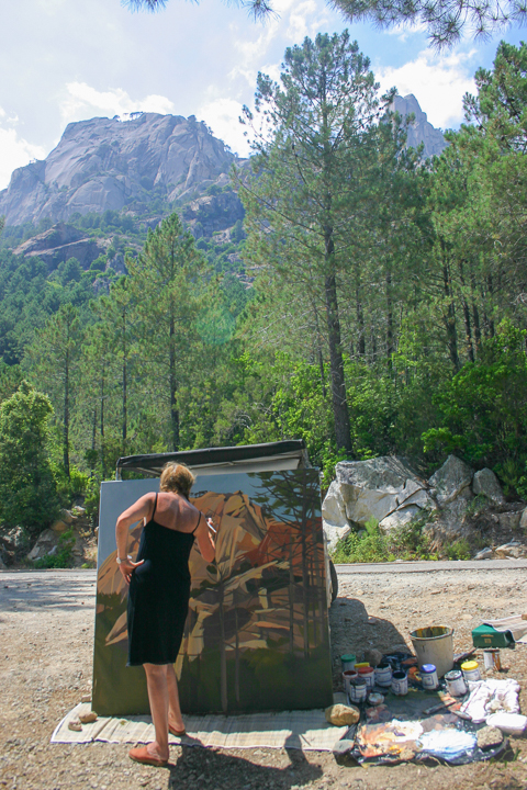 Michelle-AUBOIRON-En-Corse-peinture-live-2004-1