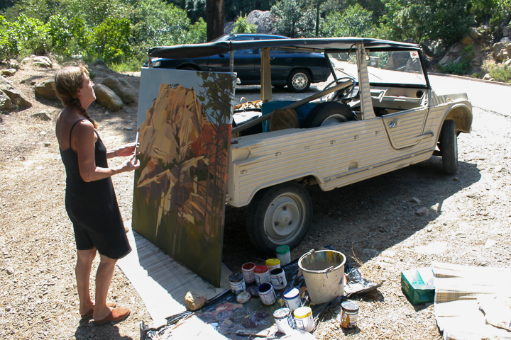 Michelle-AUBOIRON-En-Corse-peinture-live-2004-2